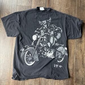 Vintage Chicago bulls motorcycle graphic tee 1996 tultex